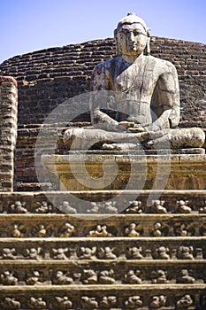 Buddha Statue at Vatadage, Sri Lanka