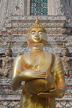 Buddha statue in wat aroon bangkok thailand