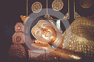 Buddha statue, Wat Chedi Luang temple, Chiang Mai, Thailand