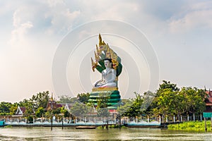 Buddha Statue at Wat Daeng Thammachat. Buddhist Temple in Bangkok, Thailand