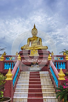 Buddha statue at Wat Lampho Kho Yo in Songkhla,thailand