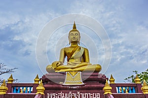 Buddha statue at Wat Lampho Kho Yo in Songkhla,thailand