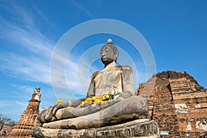 Buddha Statue at Wat Mahathat Temple Ayutthaya, Thailand