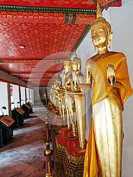 Buddha statue in Wat Pho Bangkok Thailand