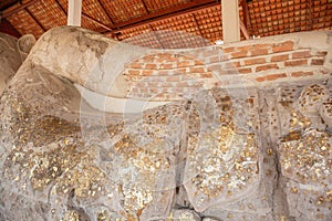 Buddha Statue Wat Phra Non at Phra Nakhon Si Ayutthaya, Thailand