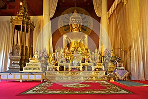Buddha statue in Wat Phra Singh temple, Chiang Mai