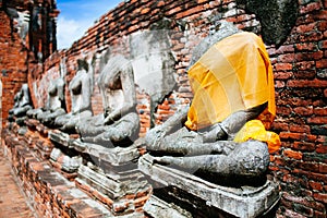 Buddha statue at Wat Phrasisanphet Ayutthaya