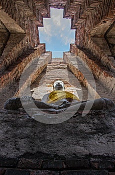 Buddha statue at Wat Prasat Nakorn Luang,Amphoe Nakorn Luang,Phra,Thailand