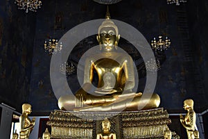 Buddha statue at Wat Ratcha Natdaram Bangkok