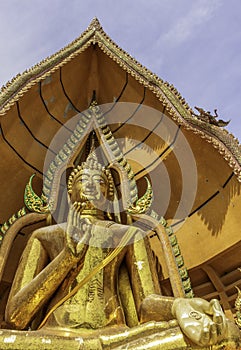 Buddha statue, Wat Tham Sua, Kanchanaburi, Thailand photo