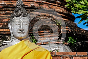 Buddha statue at Wat Yai Chai Mongkhon temple, Anclent City of A