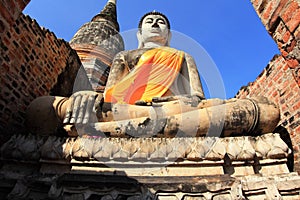 Buddha statue,Wat Yai Chai Mongkol