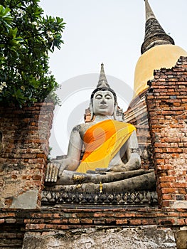 Buddha statue in Wat Yai Chai Mongkol