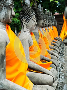 Buddha statue in Wat Yai Chai Mongkol