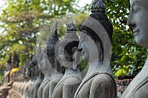 Buddha Statue at WAT YAI CHAI MONGKOL, The Historic City of Ayutthaya, Thailand