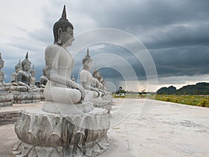 Buddha statue white