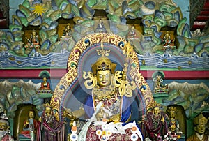 Buddha statue in Zangdhogpalri, Sikkim, India. photo