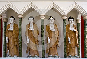 Buddha Statues, Chinese Temple, Penang, Malaysia