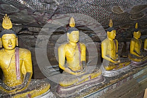 Buddha Statues at Dambulla Rock Temple