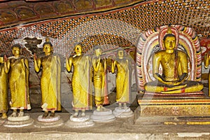 Buddha Statues at Dambulla Rock Temple, Sri Lanka