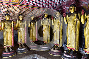 Buddha statues in Dambulla, Sri Lanka photo