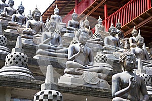 Buddha Statues at Gangaramaya Temple