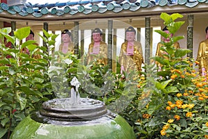 Buddha statues in Kek Lok Si temple, Penang, Malaysia