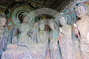 Buddha statues of Maijishan Grottoes