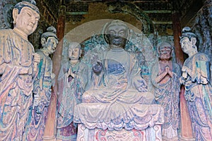 Buddha statues of Maijishan Grottoes