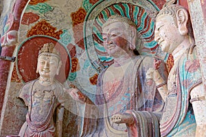 Buddha statues of Maijishan Grottoes