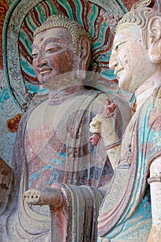 Buddha statues of Maijishan Grottoes