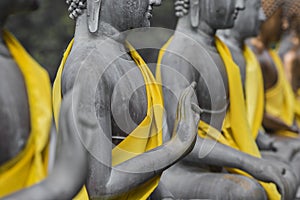 Buddha Statues in Seema Malaka Temple, Colombo, Sri Lanka