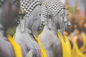 Buddha Statues in Seema Malaka Temple, Colombo, Sri Lanka