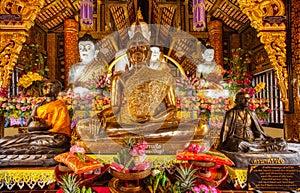 Buddha statues in the temple