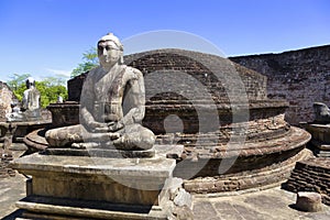 Buddha Statues at Vatadage, Sri Lanka