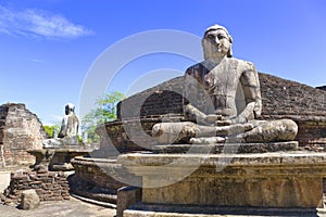 Buddha Statues at Vatadage, Sri Lanka