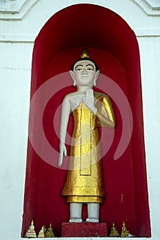 Buddha statues, Wat Jed Yod, Ching Rai, Thailand