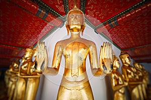 Buddha statues in Wat Pho.