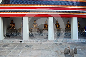 Buddha statues at Wat Pho Bangkok