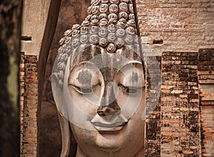 Buddha statues,Wat Si Chum,Thailand.