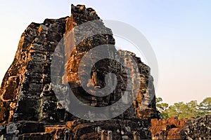 Buddha Stone faces, Bayon temple, Angkor, Cambodia