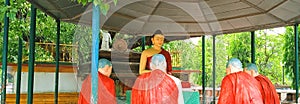 Buddha Temple at Sarnath Varanasi blue sky