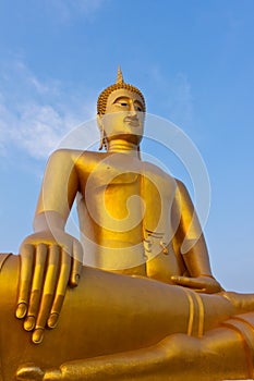 Buddha in the temple. of ,Bangkok
