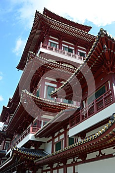Buddha Temple with High roof structure