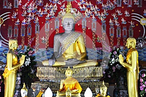 Buddha of Thailand Temple Wat Yai Chaimongkol Ayutthaya photo