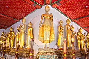Buddha at Wat Pho bangkok Thailand Is a landmark and tourism in holiday