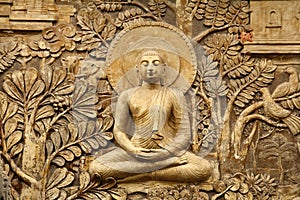 Buddha wooden carving