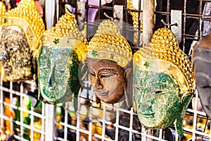 Buddha wooden masks