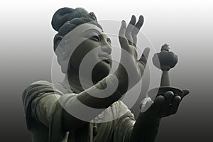 Buddha worshiper photo