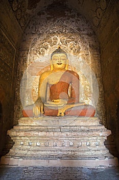 Buddha in Ywa Haung Gyi temple photo